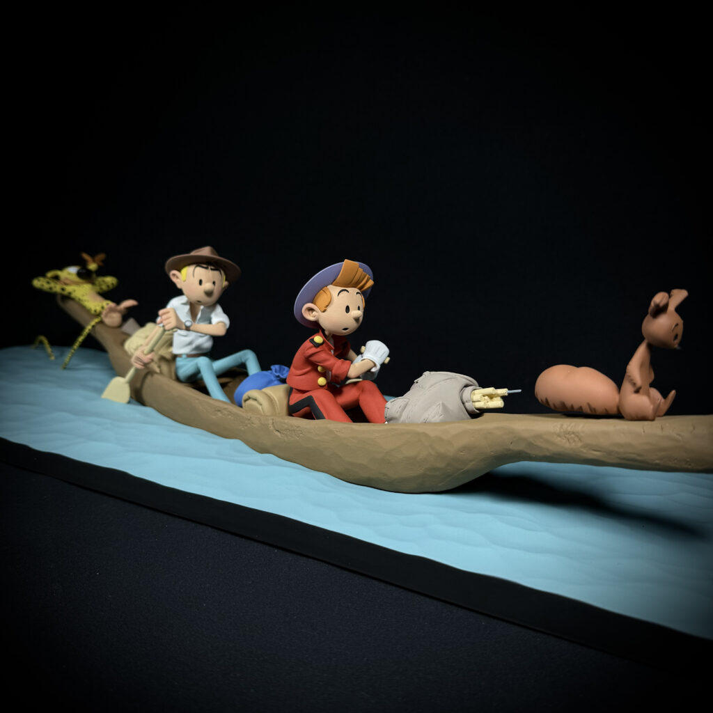 Spirou - Pirogue "retour de la Palombie - Fariboles