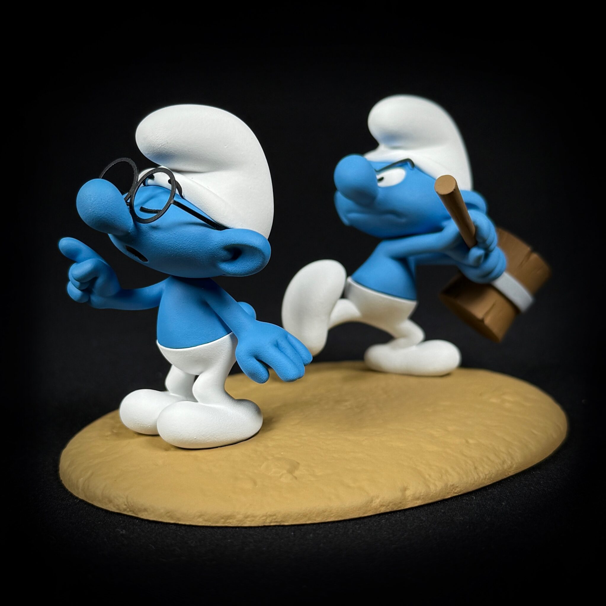 Figurine Family - Assommant Schtroumpf à lunettes - Fariboles