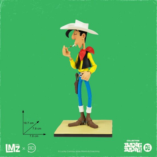 Figurine Family - Lucky Luke - Lucky Luke allumant sa cigarette - bang bang n°6 - LMZ collectibles