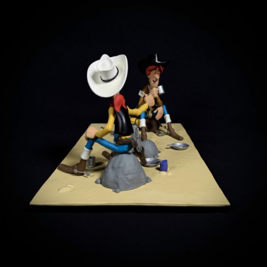 Figurine Family - Lucky Luke - Lucky Luke et Calamity Jane - Bang Bang n°4 - LMZ collectibles