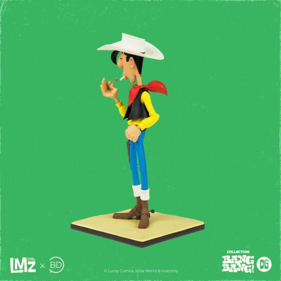 Figurine Family - Lucky Luke - Lucky Luke allumant sa cigarette - bang bang n°6 - LMZ collectibles