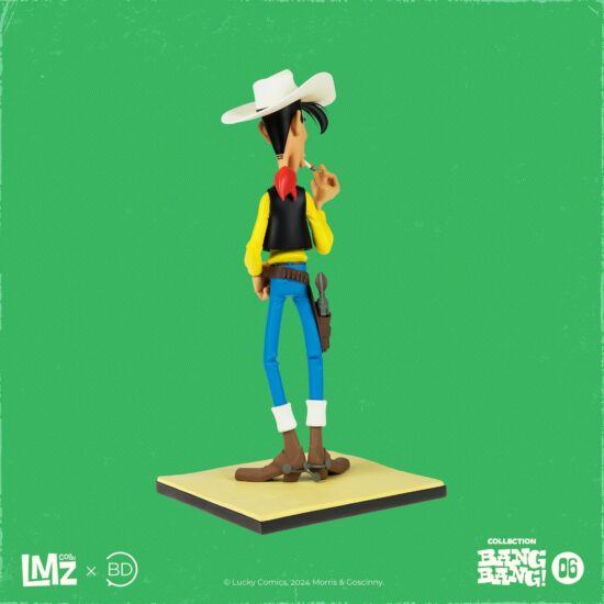 Figurine Family - Lucky Luke - Lucky Luke allumant sa cigarette - bang bang n°6 - LMZ collectibles