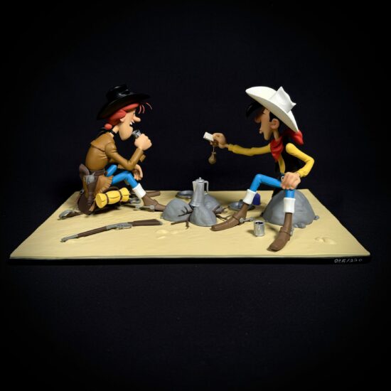 Figurine Family - Lucky Luke - Lucky Luke et Calamity Jane - Bang Bang n°4 - LMZ collectibles