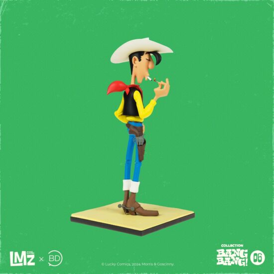 Figurine Family - Lucky Luke - Lucky Luke allumant sa cigarette - bang bang n°6 - LMZ collectibles