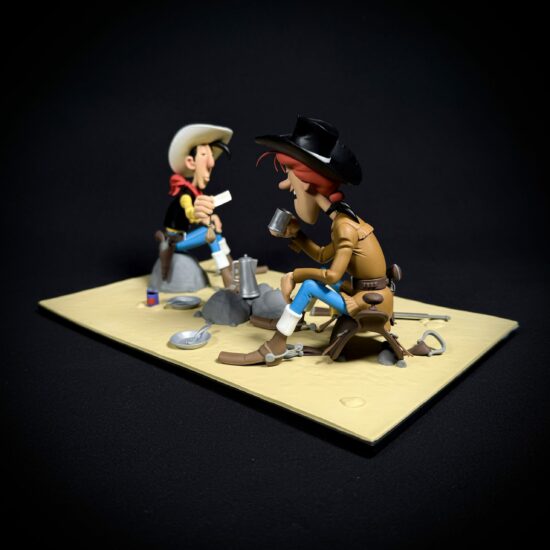 Figurine Family - Lucky Luke - Lucky Luke et Calamity Jane - Bang Bang n°4 - LMZ collectibles