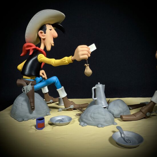 Figurine Family - Lucky Luke - Lucky Luke et Calamity Jane - Bang Bang n°4 - LMZ collectibles