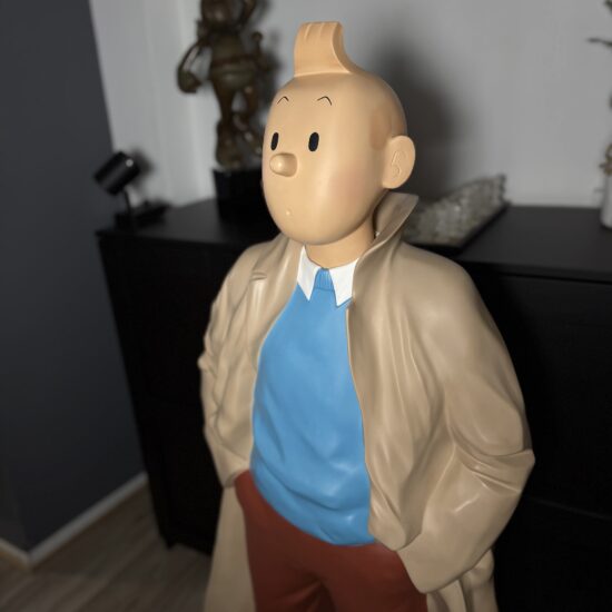 Figurine Family - Grand Tintin imperméable - Leblon Delienne