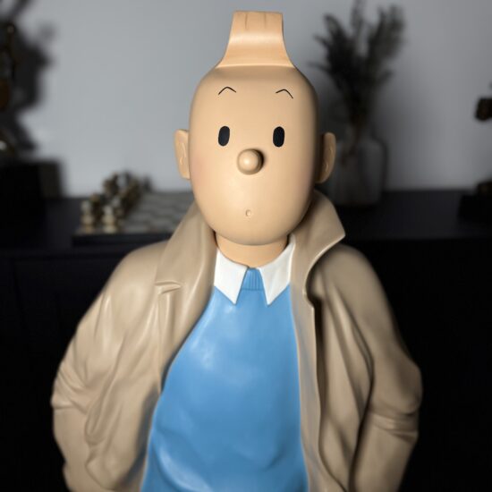Figurine Family - Grand Tintin imperméable - Leblon Delienne