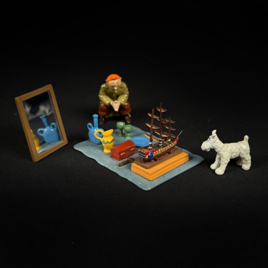 Figurine family - Tintin Marché aux puces - Pixi