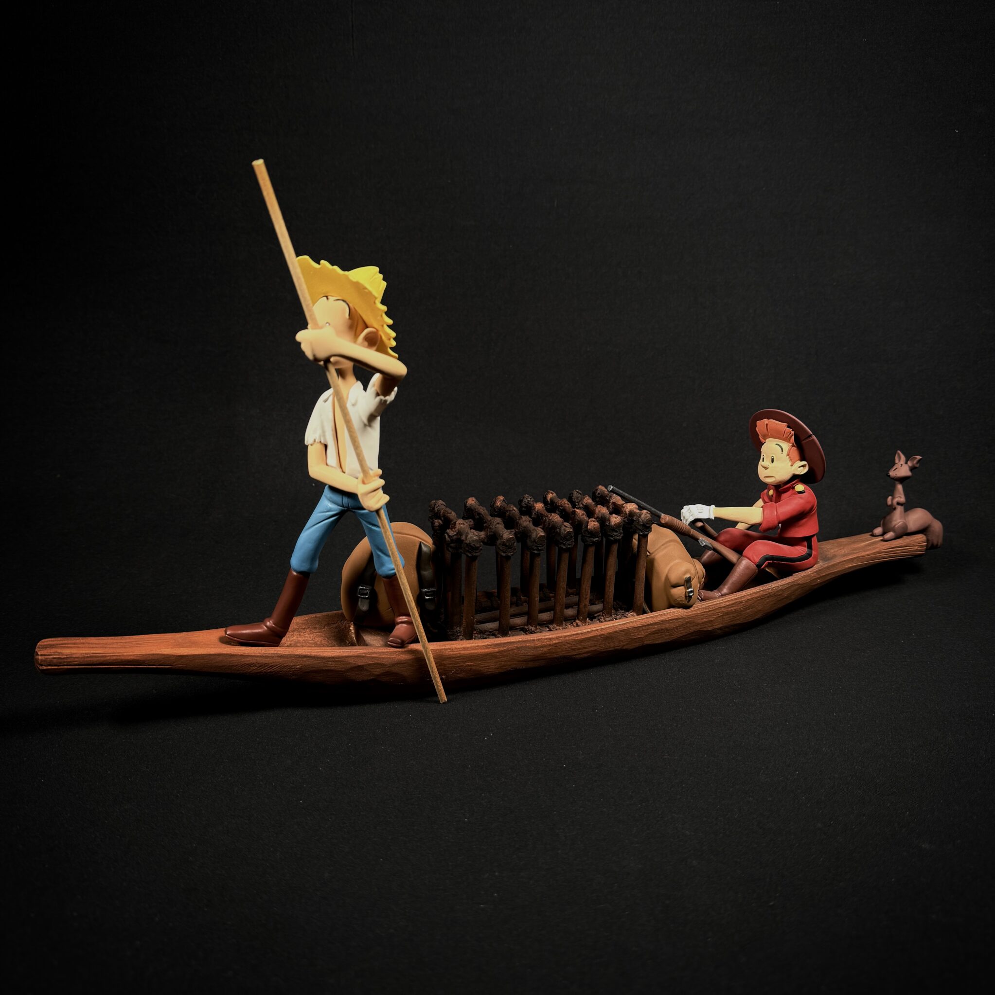 Figurine Family - Pirogue Spirou Fantasio et spip - Artoucheff Like an Angel