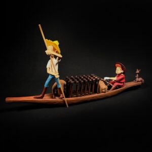 Figurine Family - Pirogue Spirou et fantsio - Aroutcheff