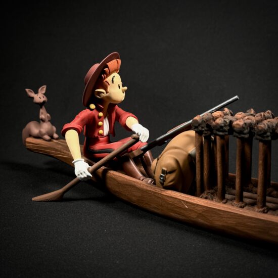 Figurine Family - Pirogue Spirou Fantasio et spip - Artoucheff Like an Angel