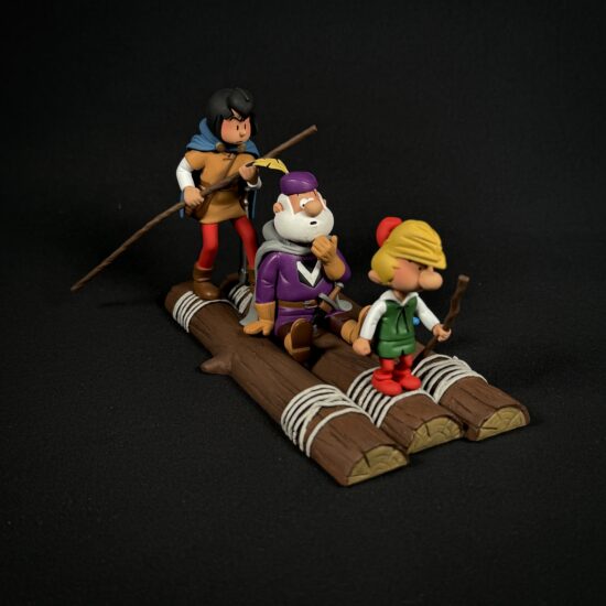 Figurine Family - le radeau maudit johan et pirlouit - zedibulle