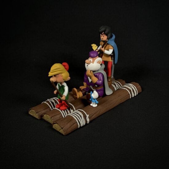 Figurine Family - le radeau maudit johan et pirlouit - zedibulle