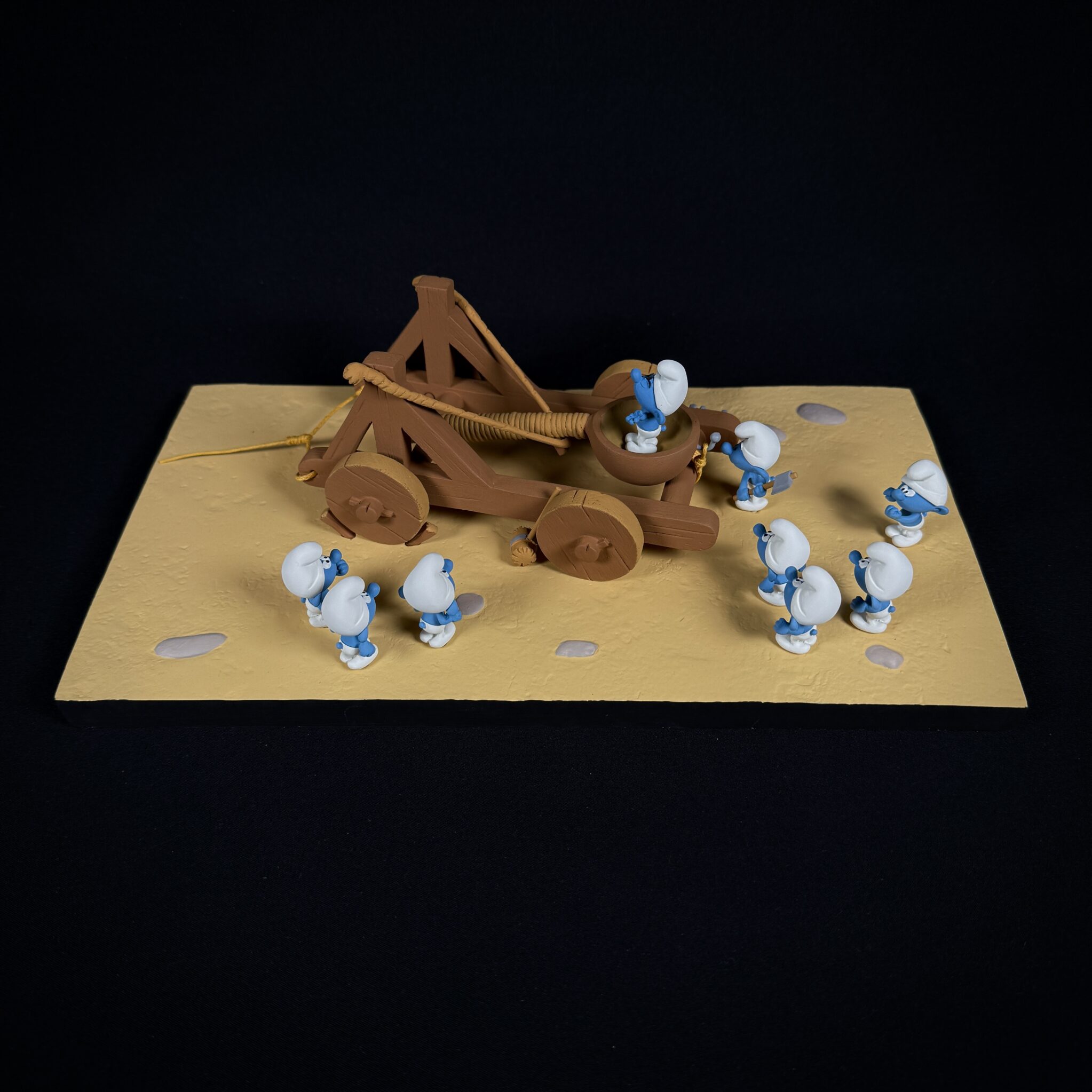 Figurine Family - Catapulte schtroumpfs - Fariboles