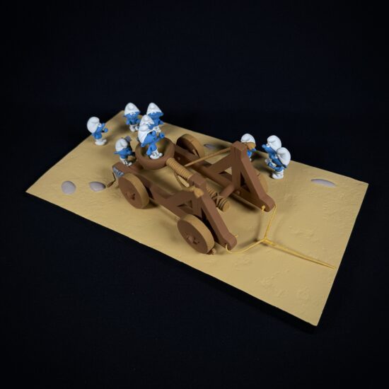 Figurine Family - Catapulte schtroumpfs - Fariboles