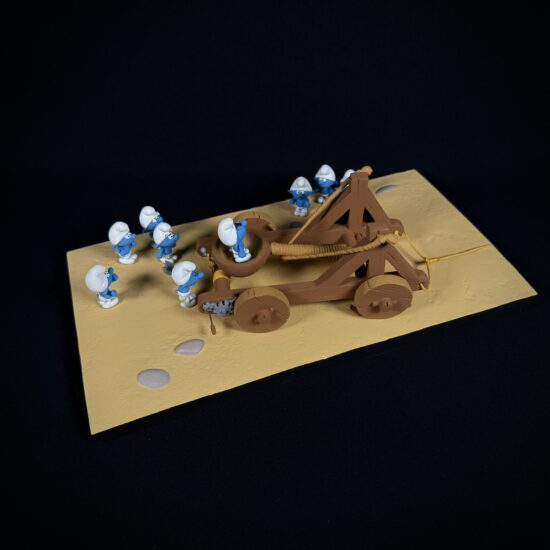 Figurine Family - Catapulte schtroumpfs - Fariboles