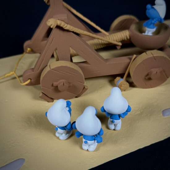 Figurine Family - Catapulte schtroumpfs - Fariboles