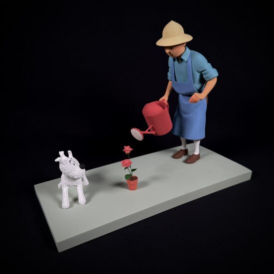 Figurine Family - La rose tintin et milou - Fariboles