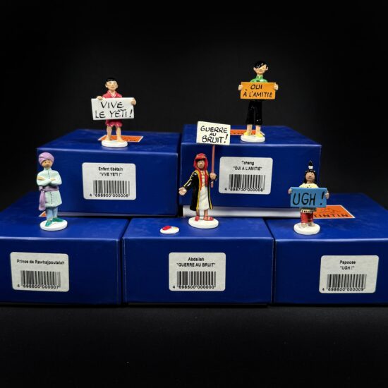 Figurine Family - Tintin série n3 carte de voeux - pixi