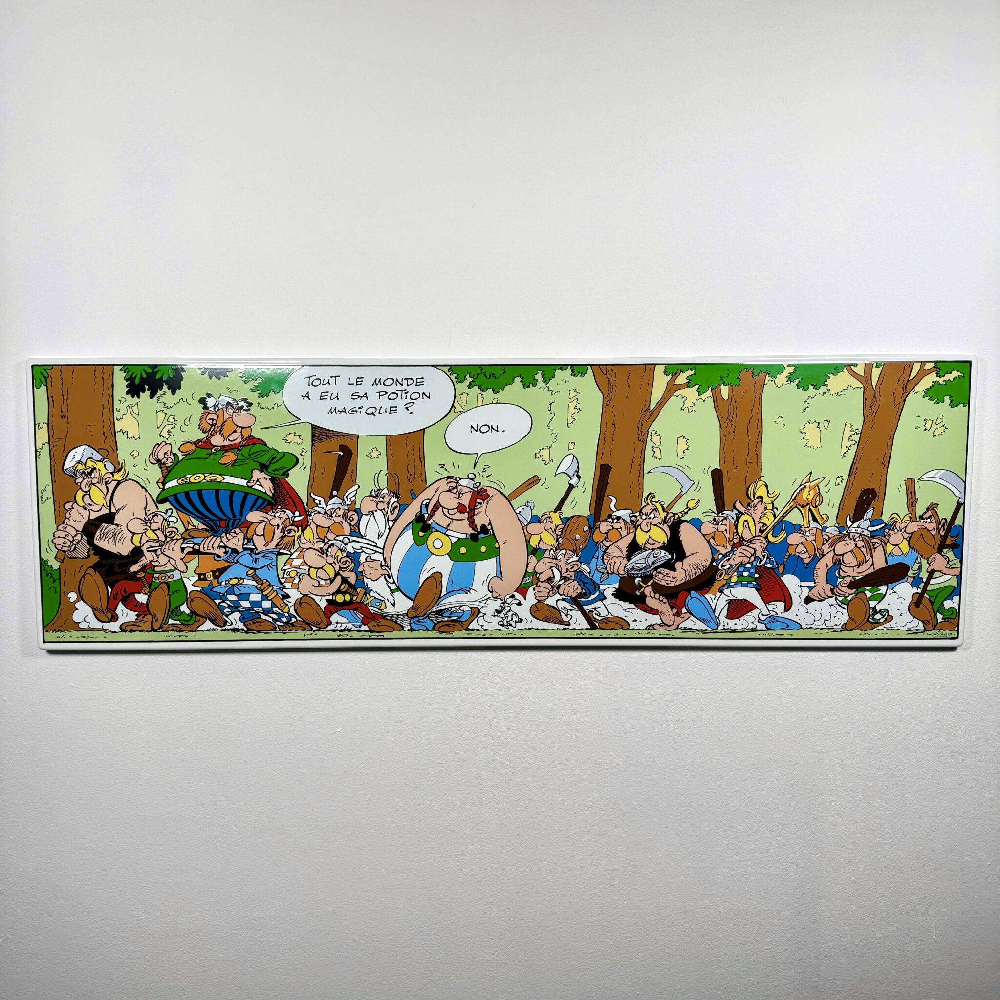 Figurine Family - plaque émaillé astérix domaine des dieux- Coustoon