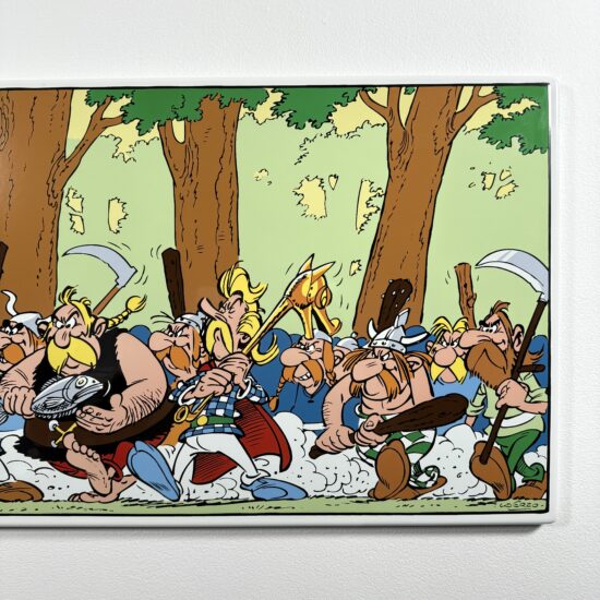 Figurine Family - plaque émaillé astérix domaine des dieux- Coustoon