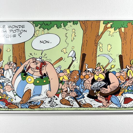 Figurine Family - plaque émaillé astérix domaine des dieux- Coustoon