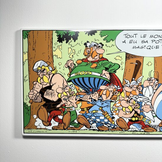 Figurine Family - plaque émaillé astérix domaine des dieux- Coustoon