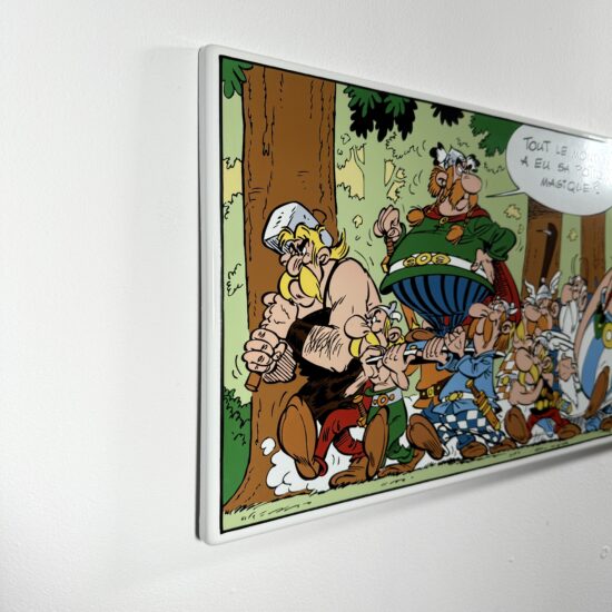 Figurine Family - plaque émaillé astérix domaine des dieux- Coustoon