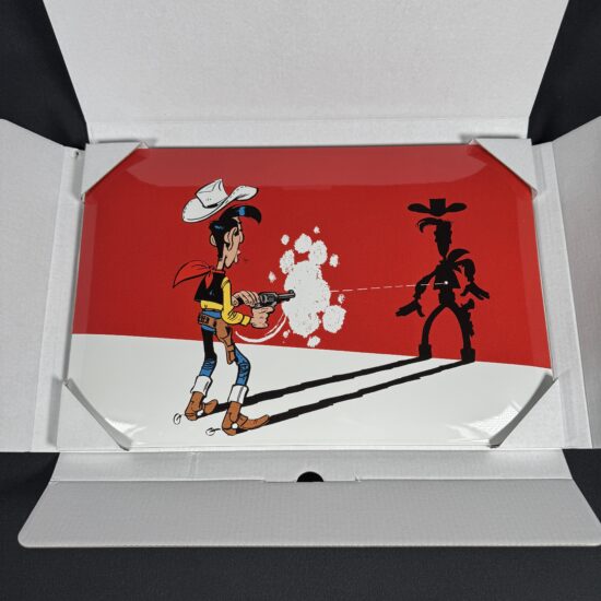 Figurine Family - plaque émaillé lucky luke - Coustoon