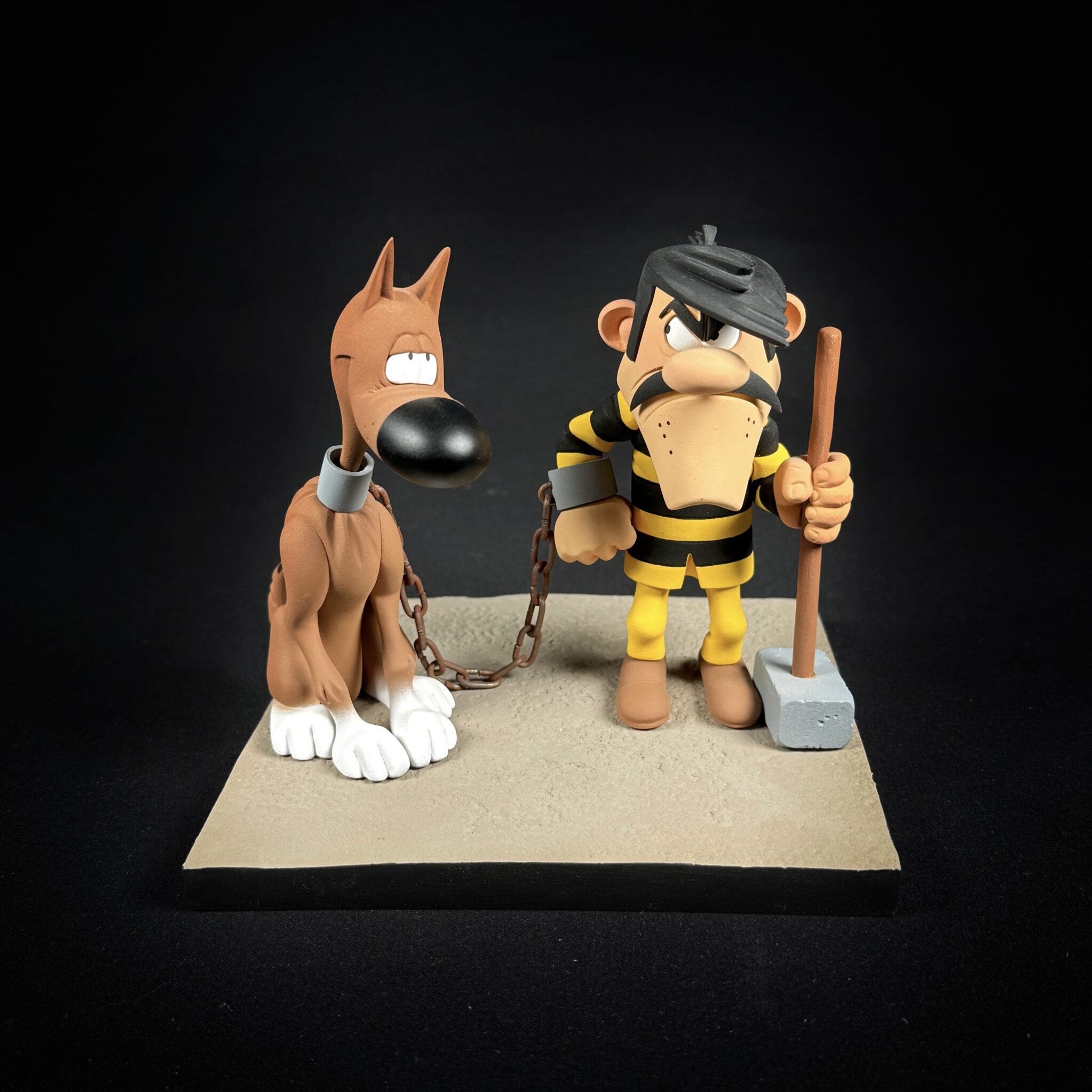 Figurine Family - Joe et rantanplan -Fariboles