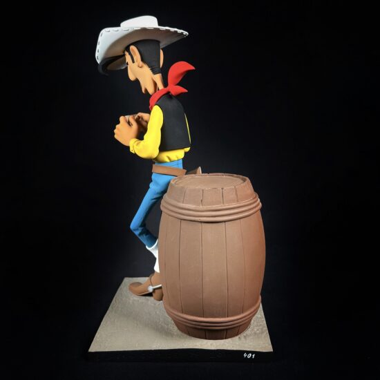 Figurine Family - Lucky Luke tonneau -Fariboles