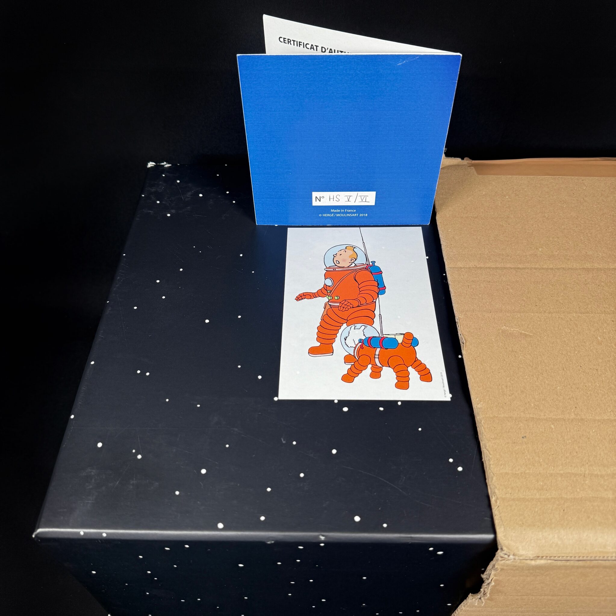 Figurine Family - Tintin et Milou cosmonautes - Fariboles
