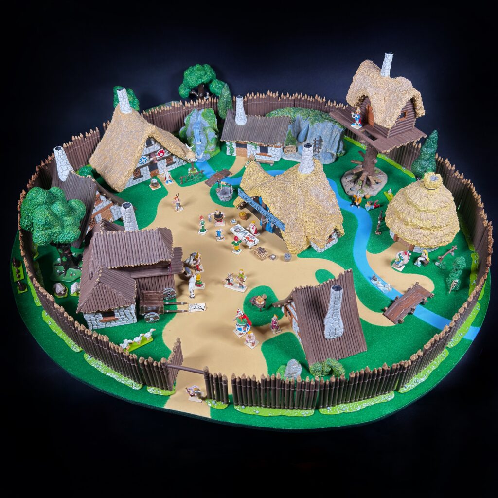 VILLAGE ASTÉRIX N°48 Convive Du Banquet + Maison Figurines Plomb Neuf