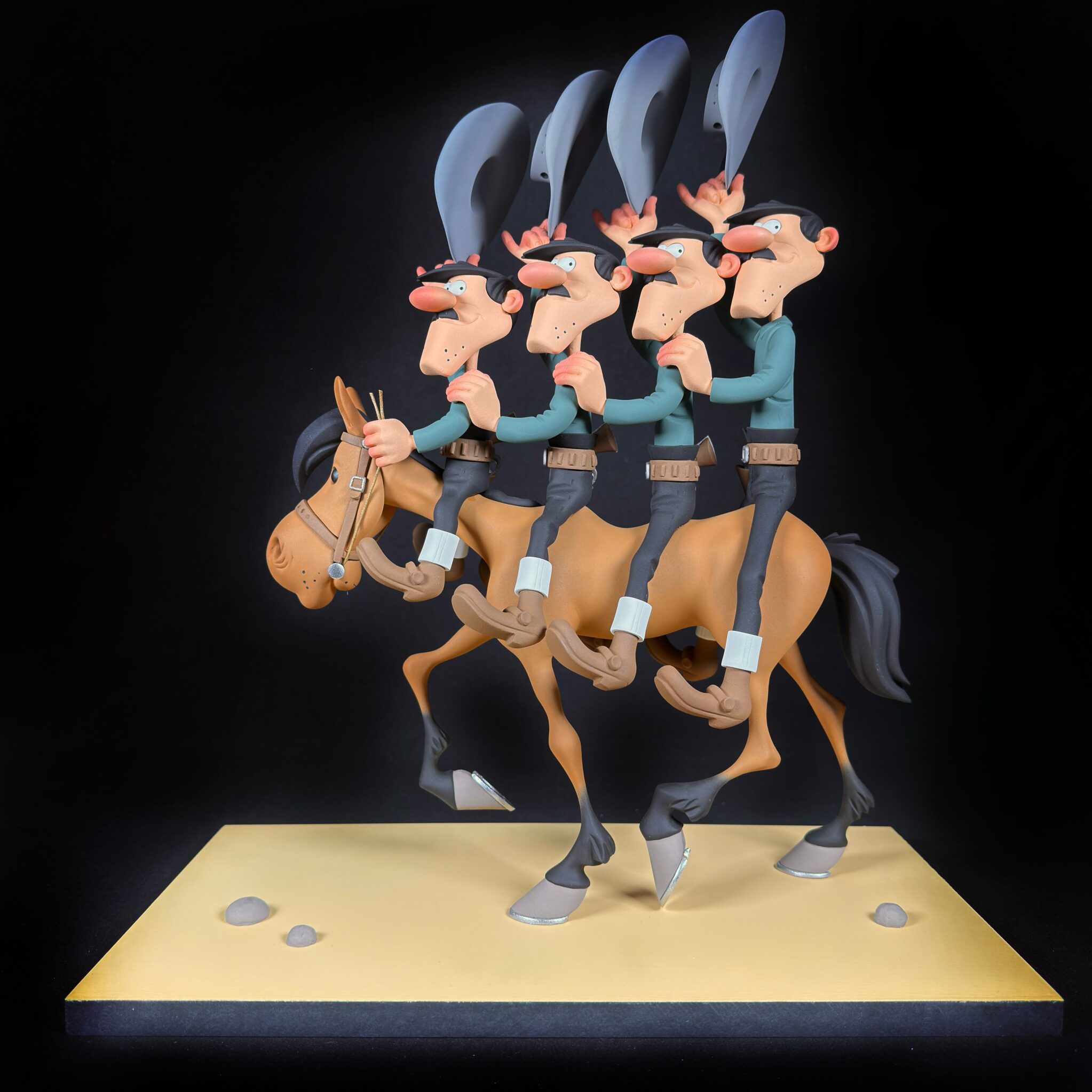 Figurine Family - Les Dalton a cheval - Fariboles