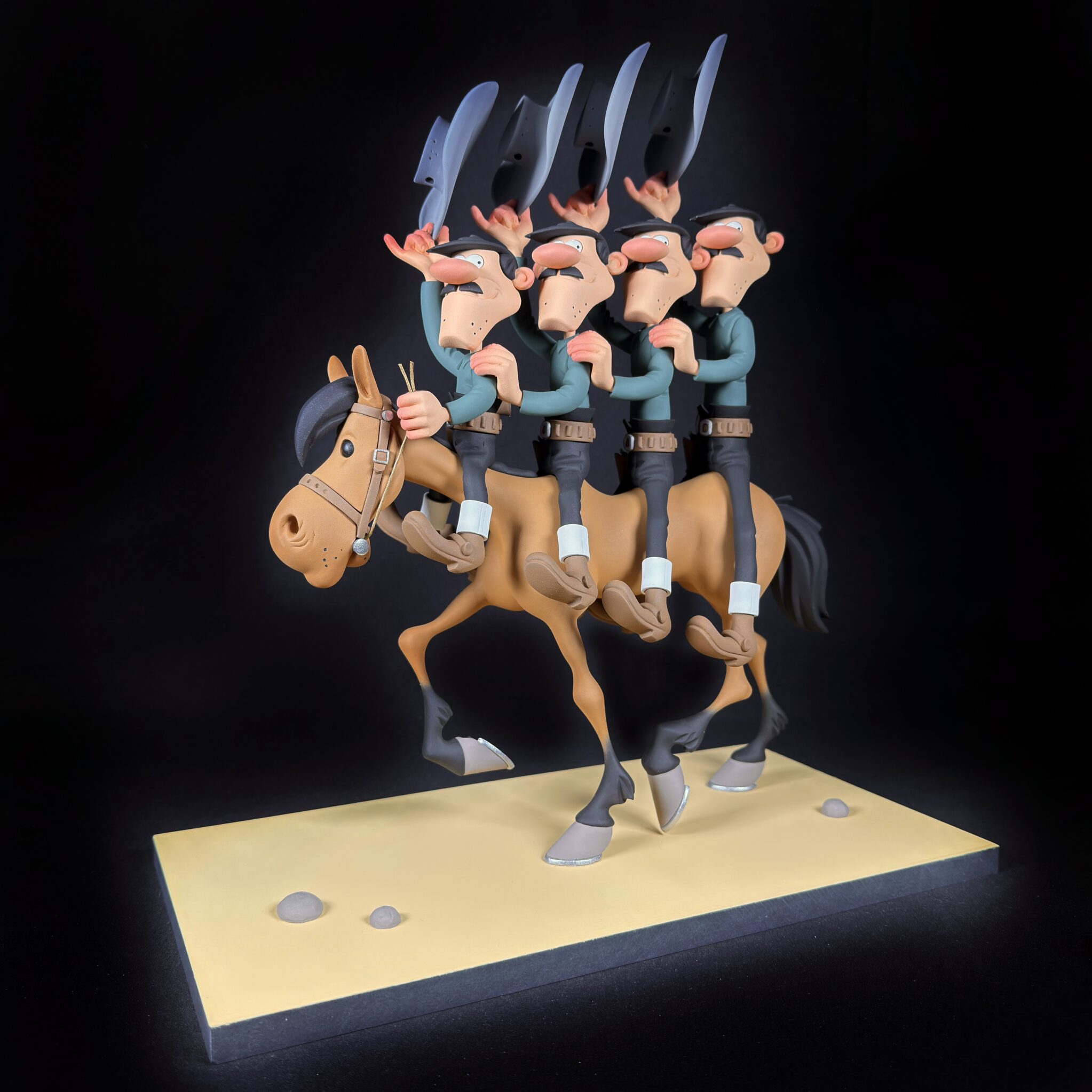 Figurine Family - Les Dalton a cheval - Fariboles