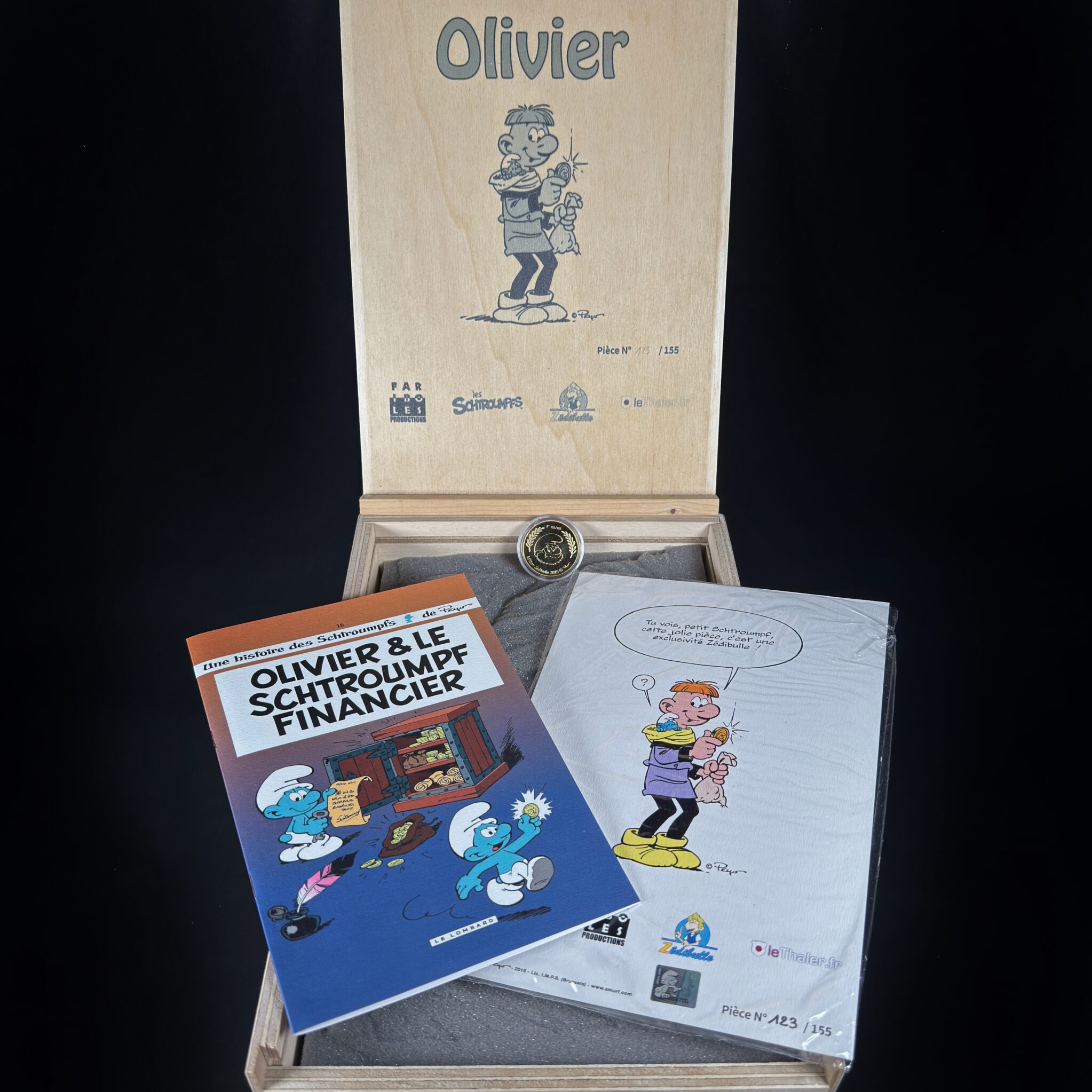 Figurine Family - Olivier et le schtroumpf financier - Fariboles