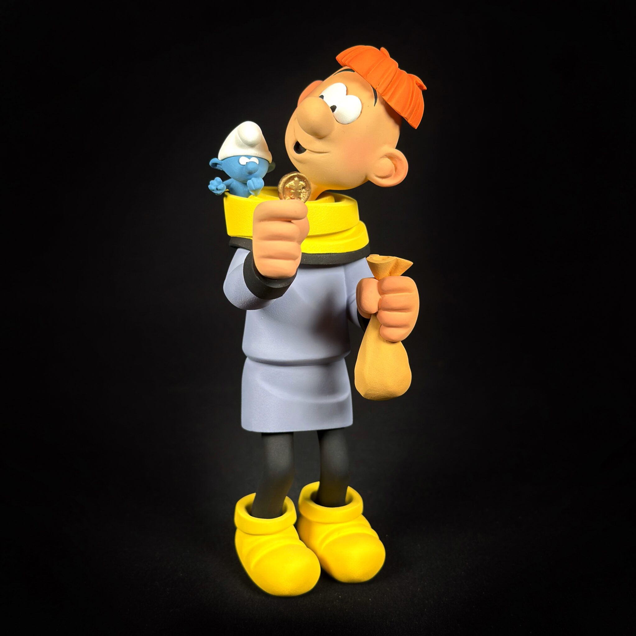 Figurine Family - Olivier et le schtroumpf financier - Fariboles