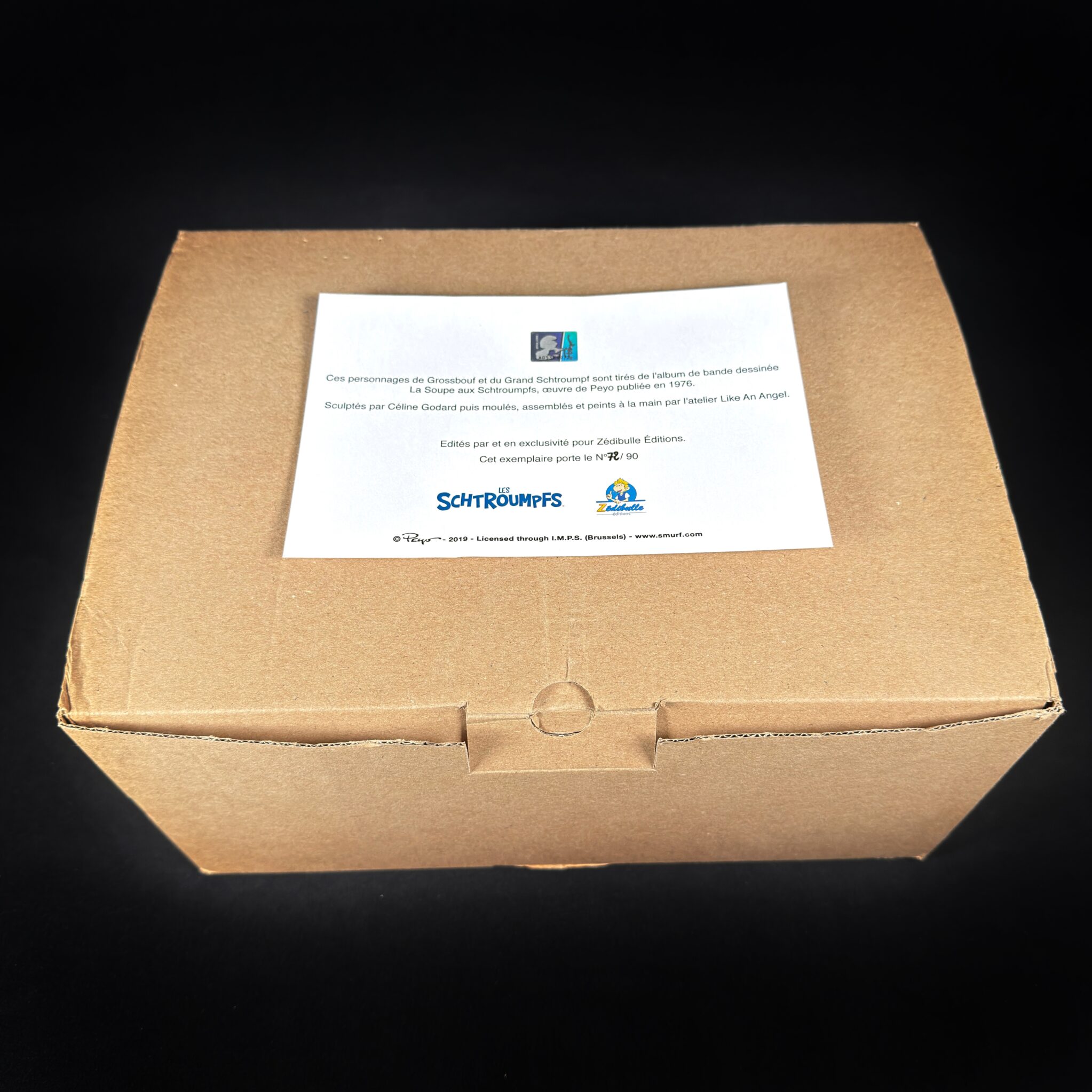 Figurine Family - Grossbouf et le graand Schtroumpf - Zedibulle