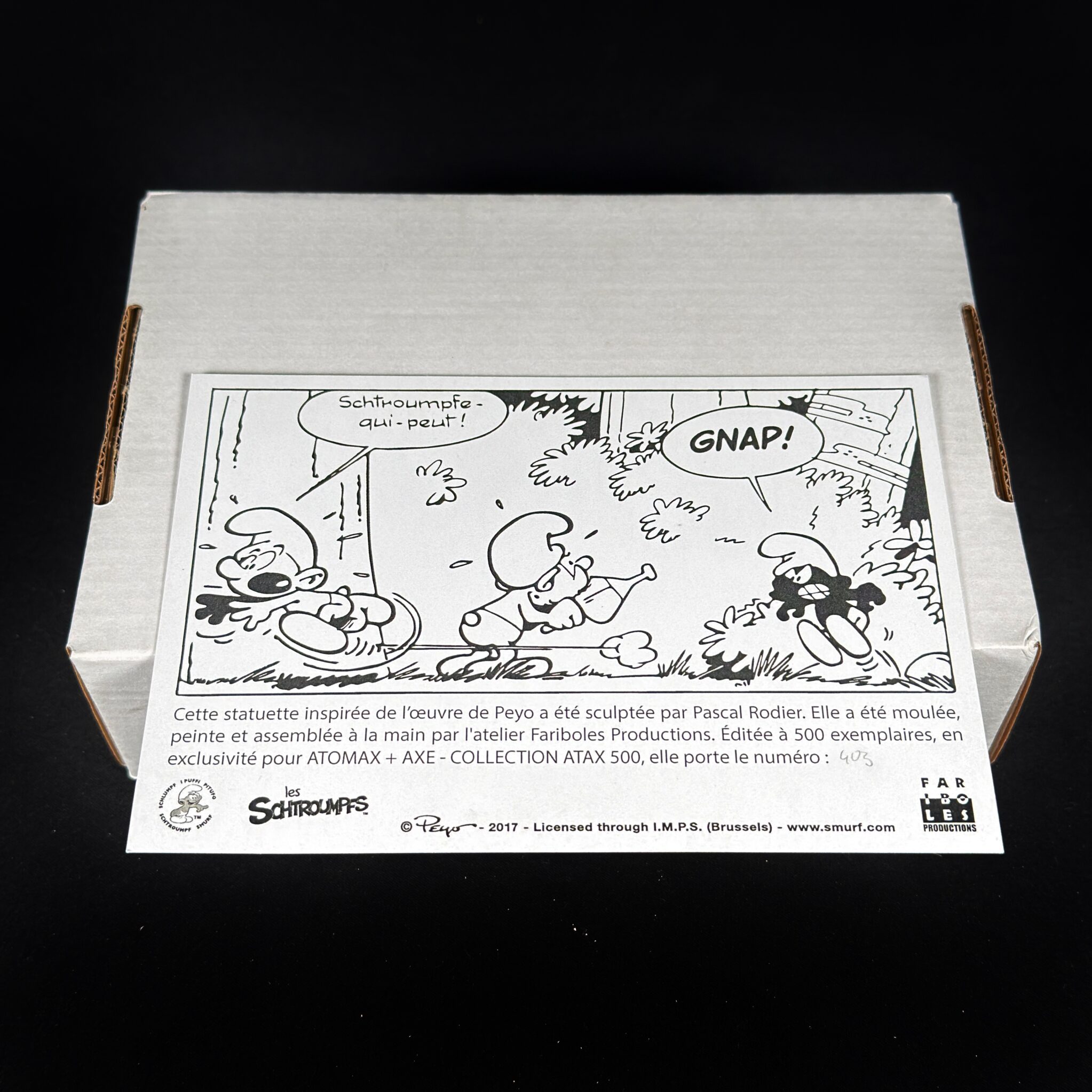 Figurine Family - Chasse du Schtroumpf noir - Fariboles