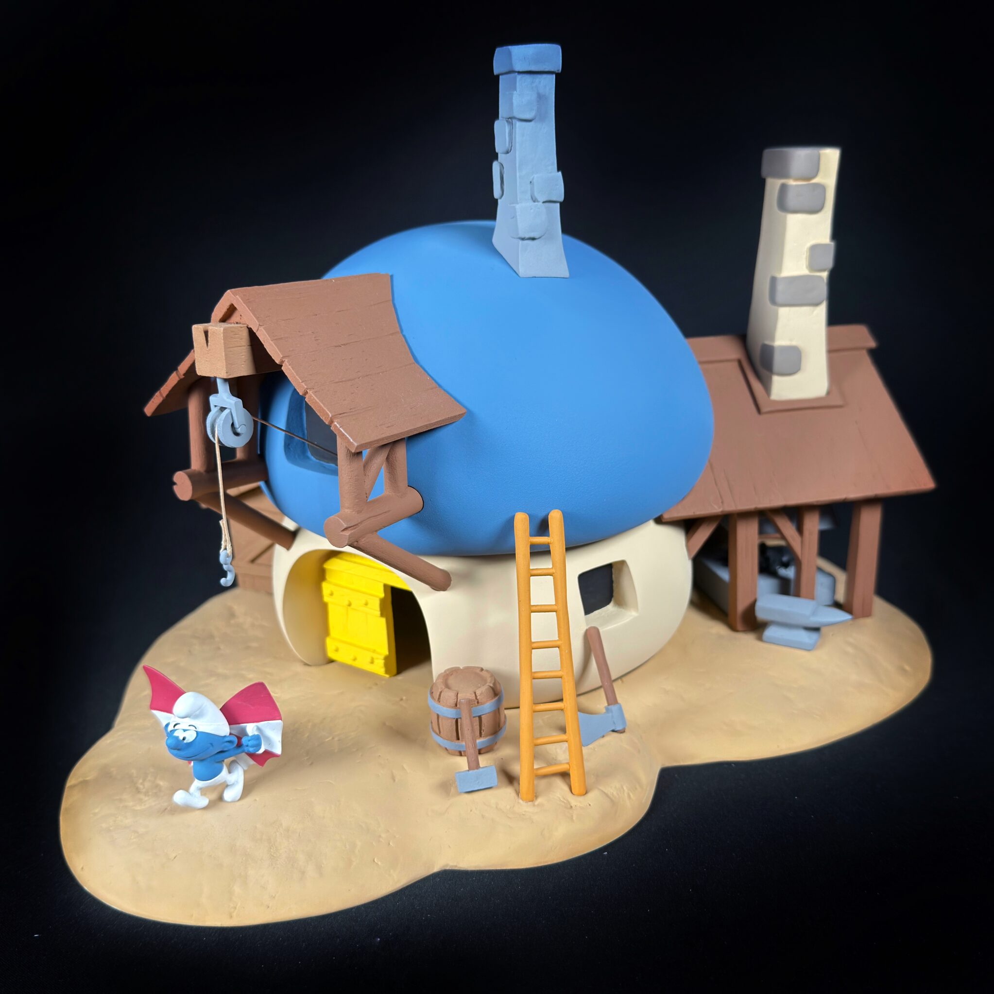 Figurine Family - Maison du schtroumpf bricoleur - Fariboles