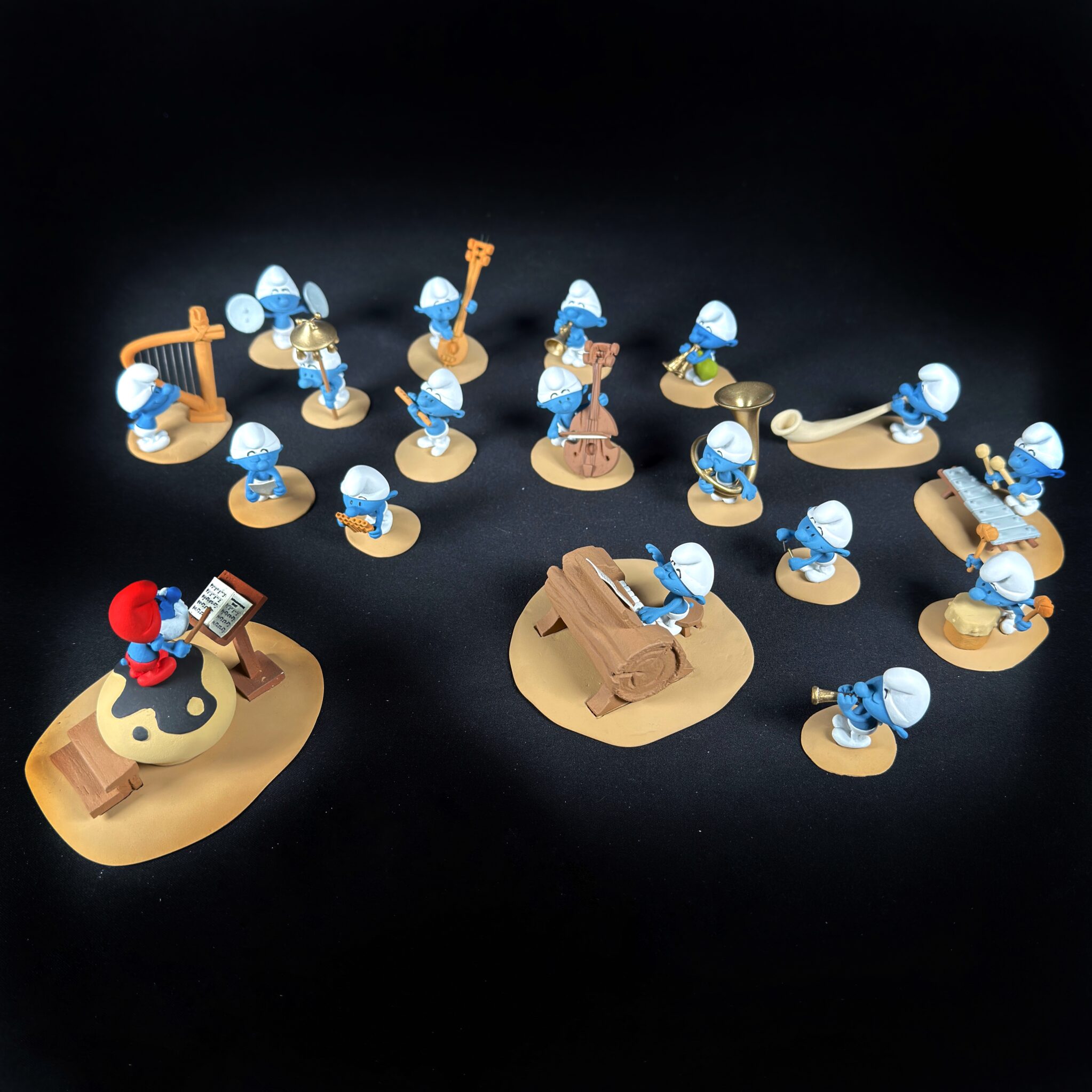Figurine Family - L'orchestre des Schtroumpfs - Fariboles