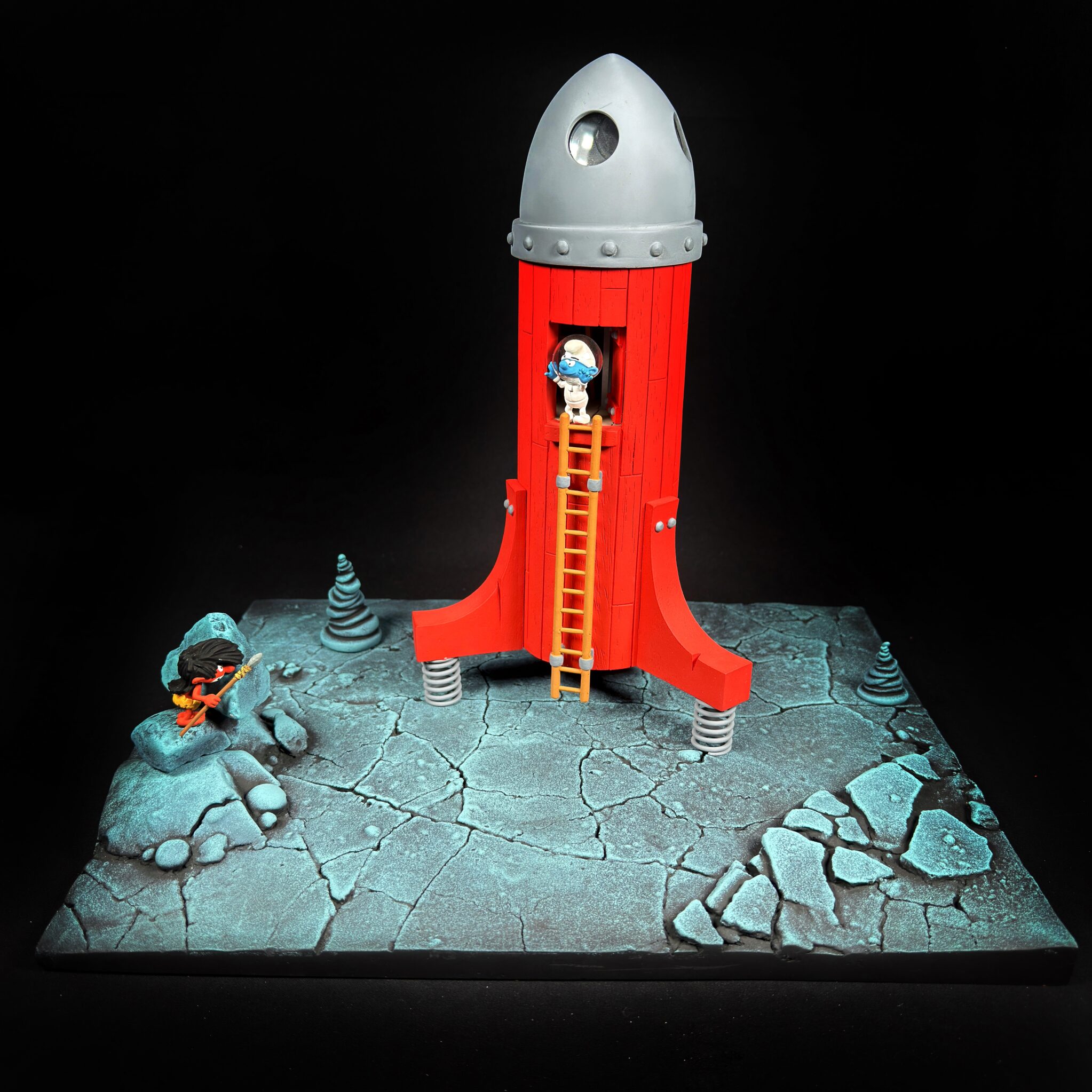 Figurine Family - Fusée Cosmoschtroumpf - Fariboles