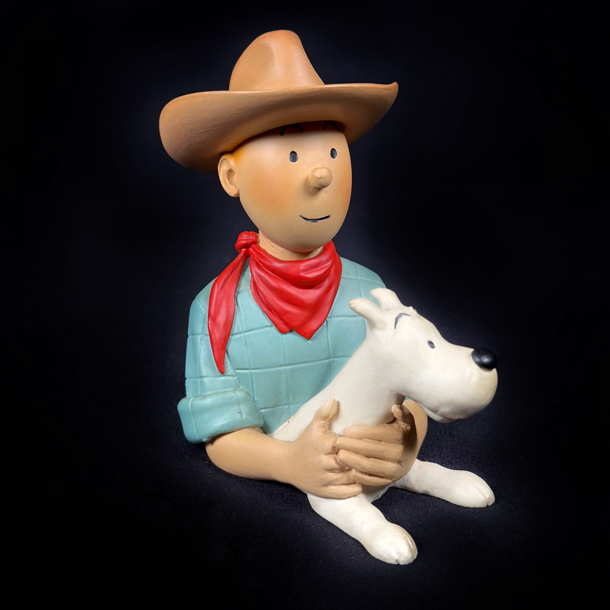 Figurine Family - Buste Tintin et Milou cow-boy - Regout