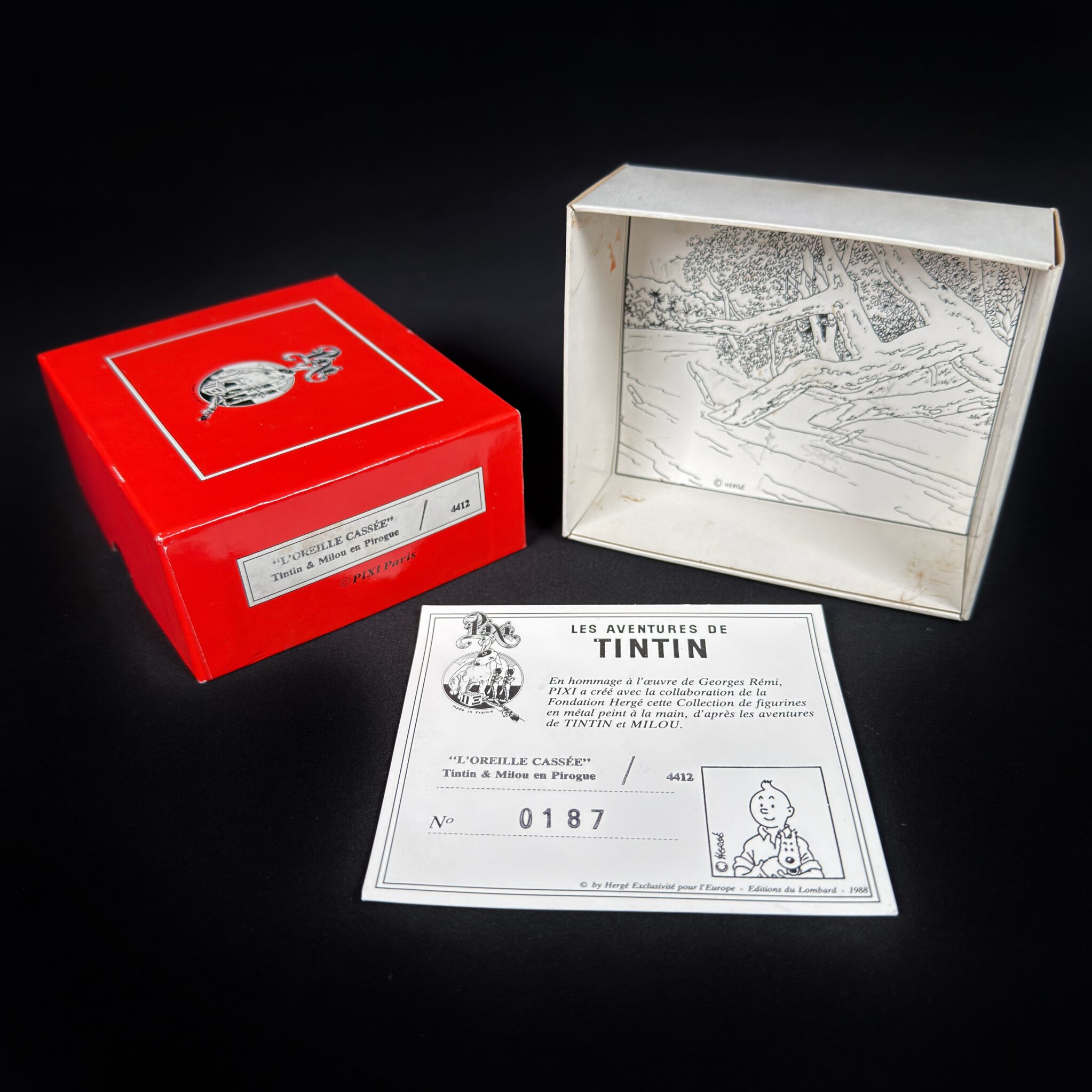 Figurine Family – Pirogue Tintin et Milou série 1 – Pixi Figurine Family - Pirogue Tintin et Milou série 1 - Pixi