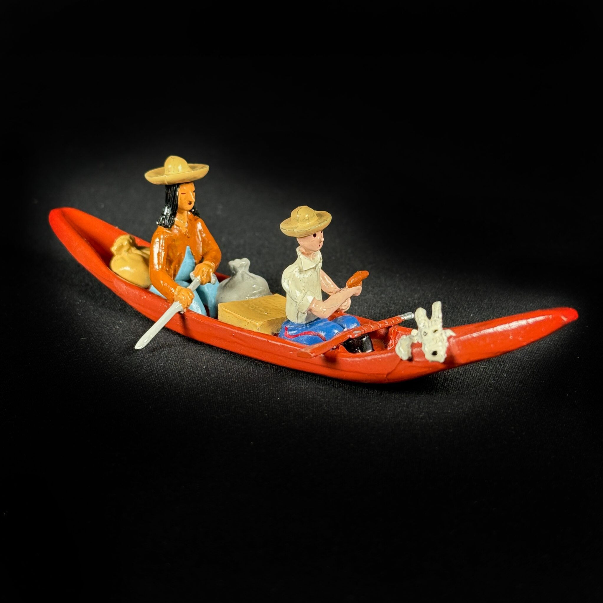 Figurine Family - Pirogue Tintin et Milou série 1 - Pixi