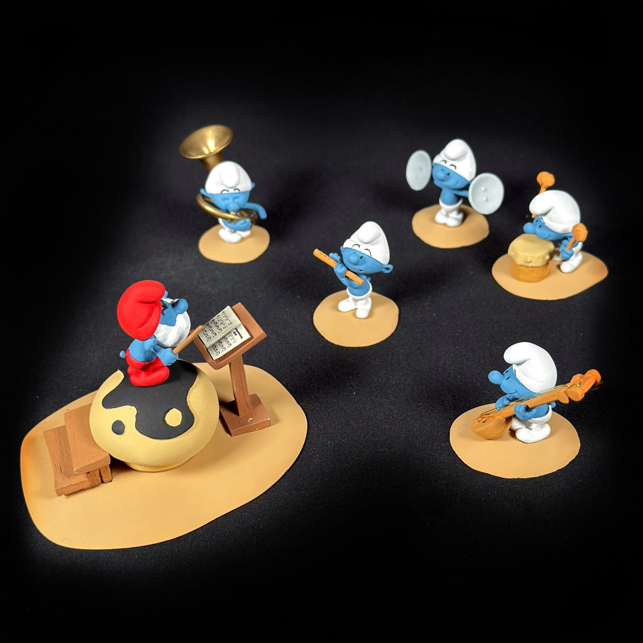 Figurine Family - L'orchestre Schtroumpf - Fariboles productions