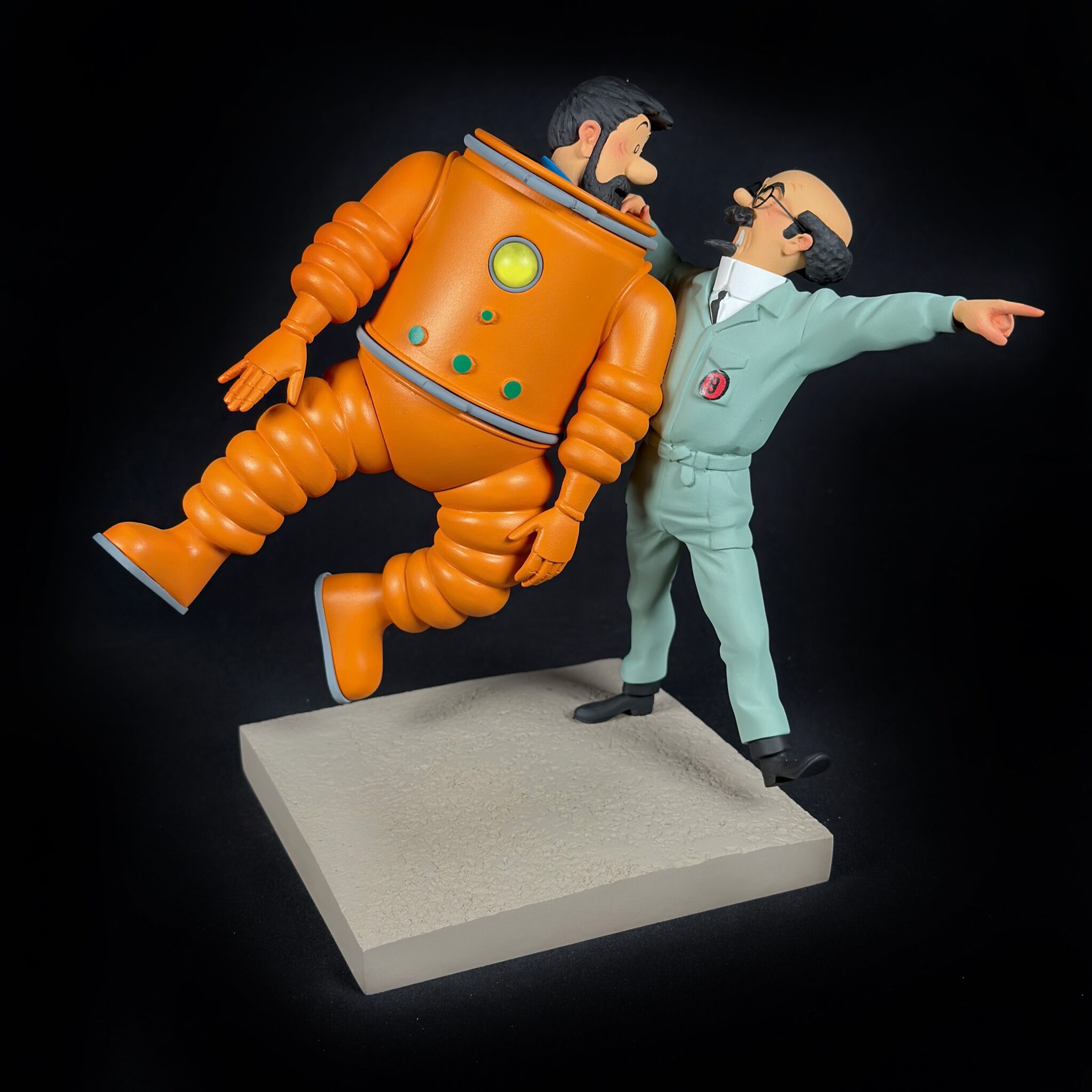 Figurine Family - Haddock et Tryphon lunaire - Fariboles