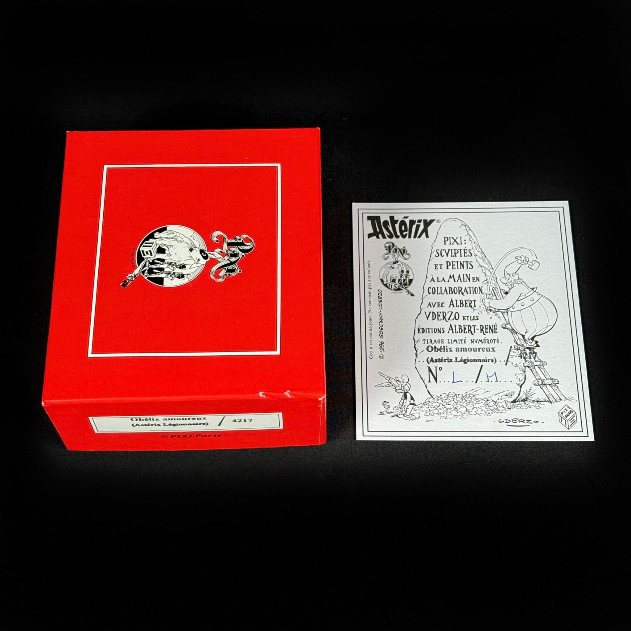 Figurine Obélix amoureux