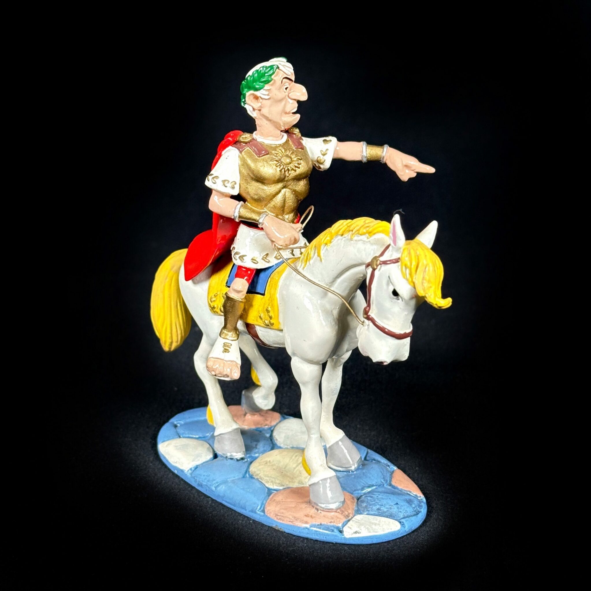 Figurine César à cheval